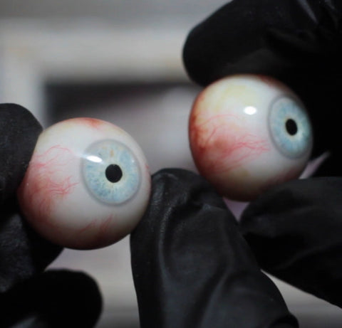 IN STOCK SET 26mm “Doctor” Pale Blue Human Eyes