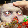 IN STOCK | *Second Quality* PAIR "White zombie evil clown jaundice eyes" 26mm