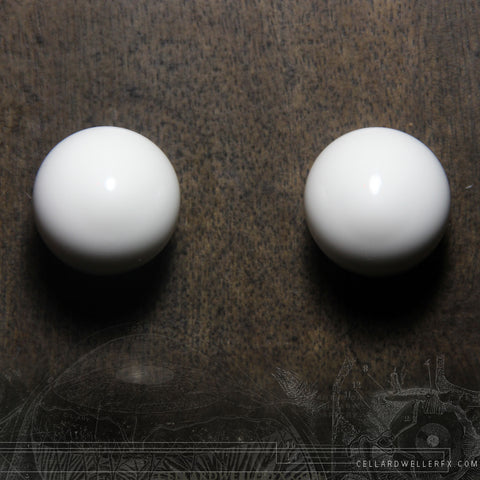 IN STOCK UV Glow White/Purple Solid Eyes SET