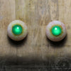 IN STOCK Custom UV Glow Green Iris Creature Zombie Eyes