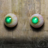 IN STOCK Custom UV Glow Green Iris Creature Zombie Eyes