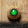 IN STOCK | Custom Zombie Eye Single Glow UV Green